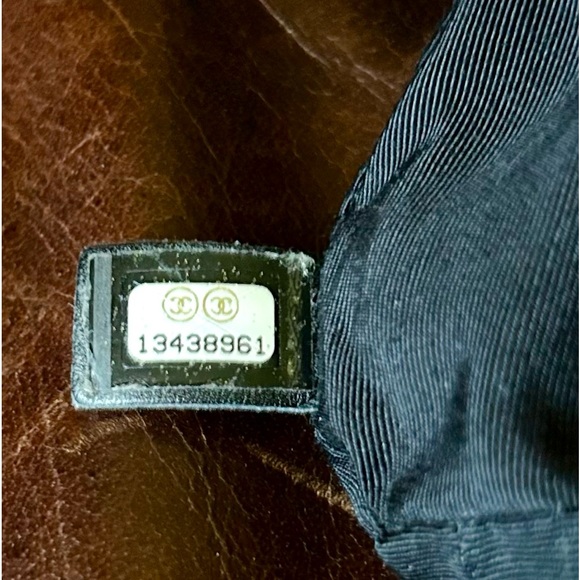 Vintage CHANEL Cambon Line Mini Black Nylon and Patent Leather - RARE - Picture 5 of 8